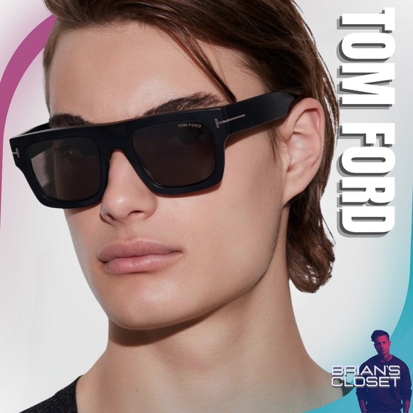 Tom Ford Other - TOM FORD Fausto Thick Acetate Sunglasses - Black